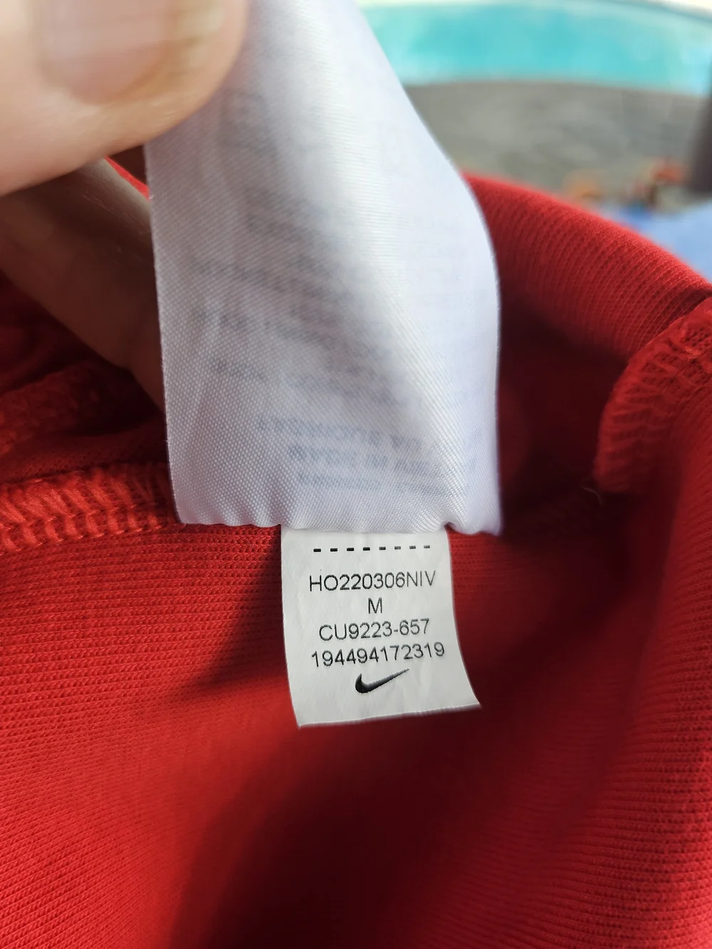 Nike Techical Red Hooded Athletic Jacket Boys Kids M